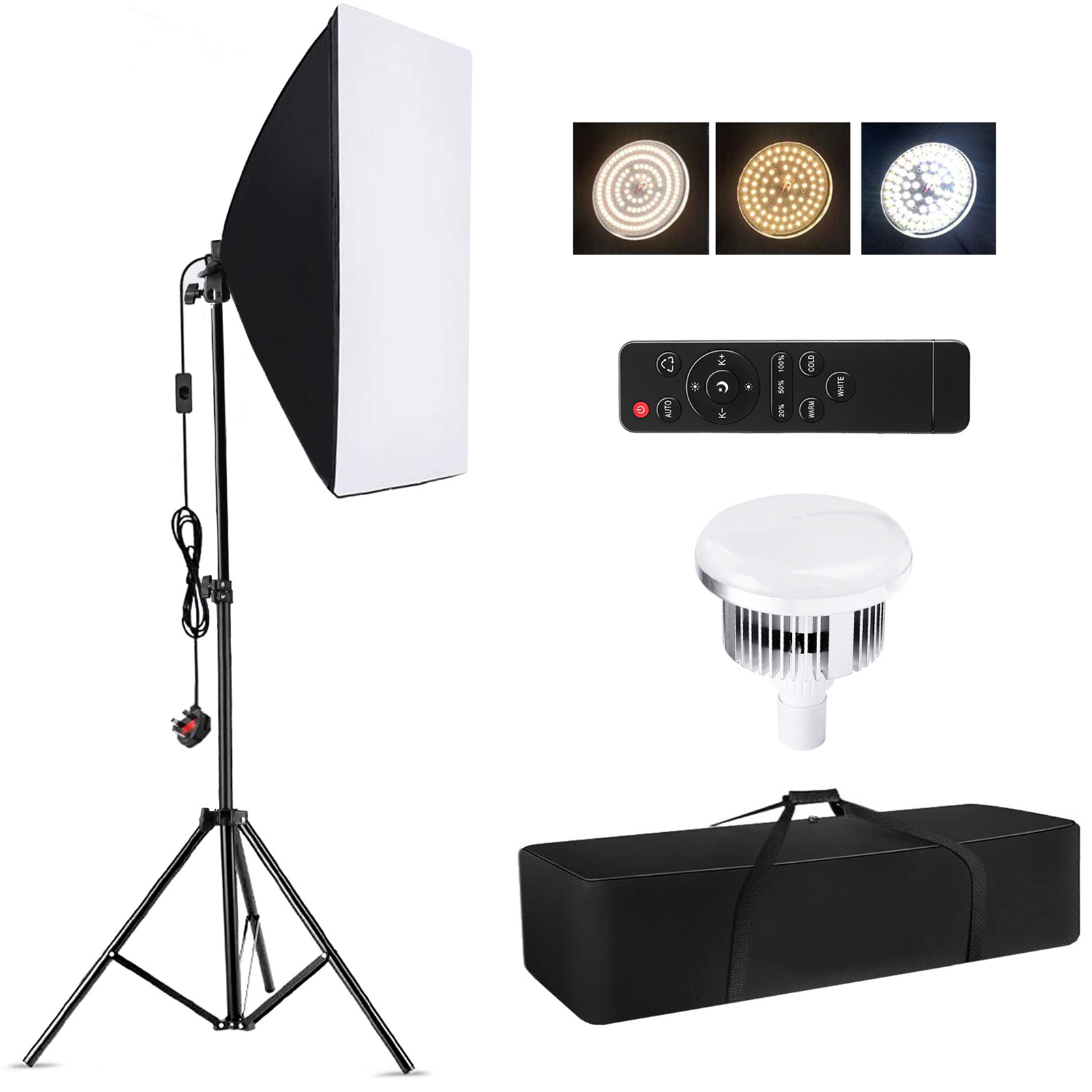 Photography Lighting Meter - Camnoon Studio 写真撮影ライトキット ソフトボックス照明セット 85W 3000K-6000K