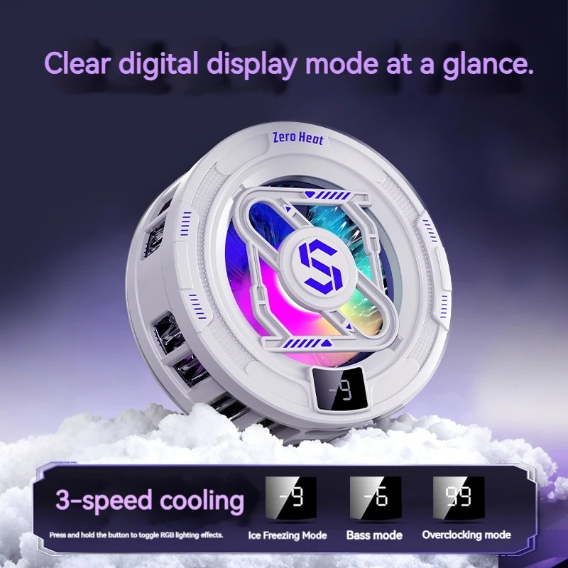 K52 AIモバイルクーラー 磁気バッククリップ式アイス冷却 - Photography Lighting Game のレビューと価格