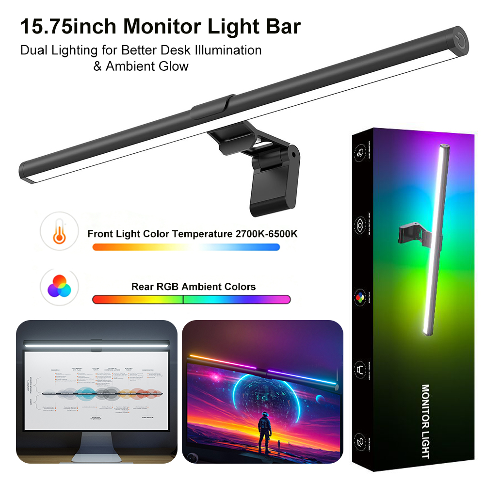 RGBカラー変更機能付き、吊り下げ式スクリーンランプ。USB - Photography Lighting Game のレビューと価格