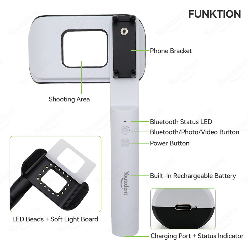 Youtodent ハンディ型歯科用フラッシュライト。LED - Photography Lighting Handheld のレビューと価格