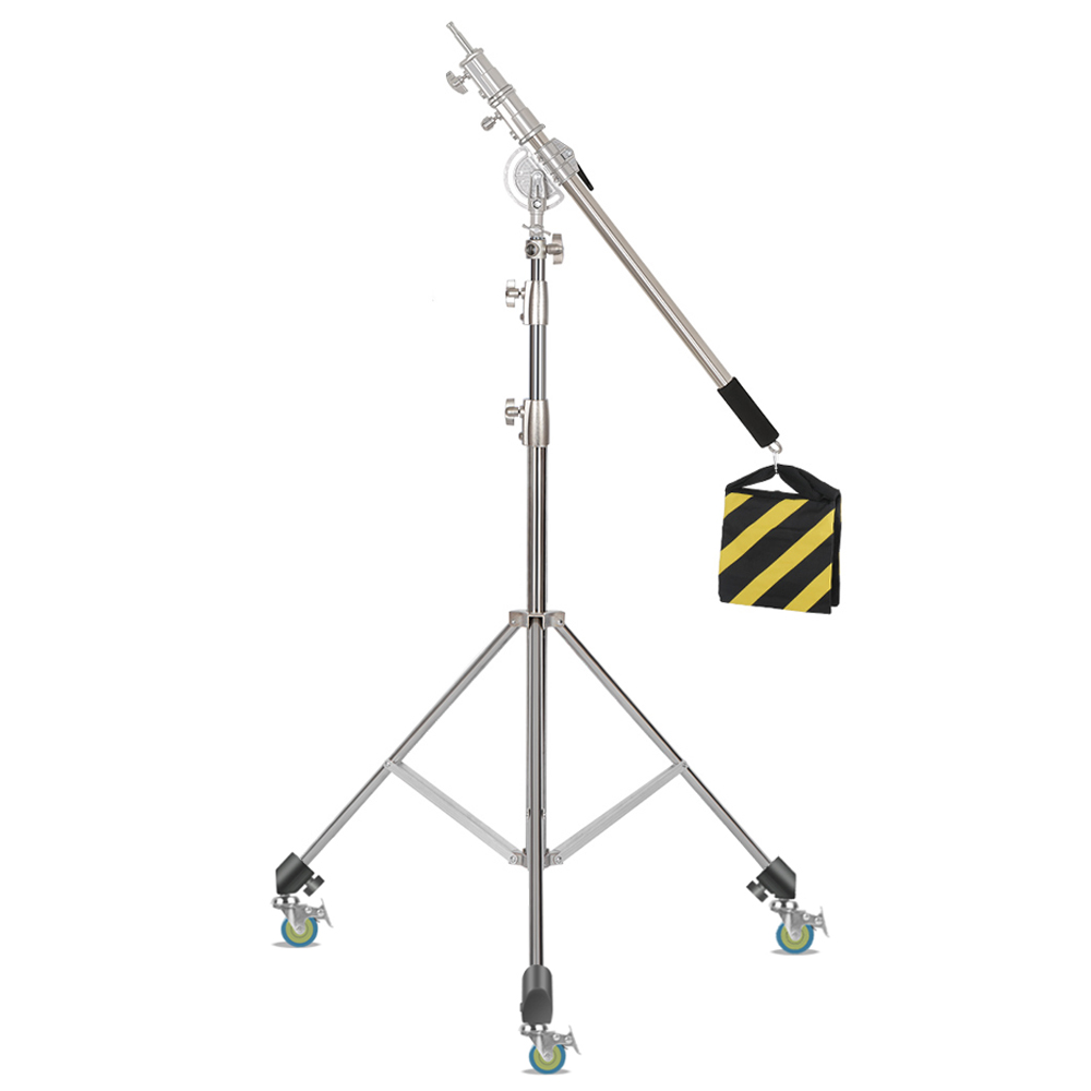 Sh-ステンレス鋼ライトスタンド、LEDライト用三脚サポート - Photography Lighting Description のレビューと価格