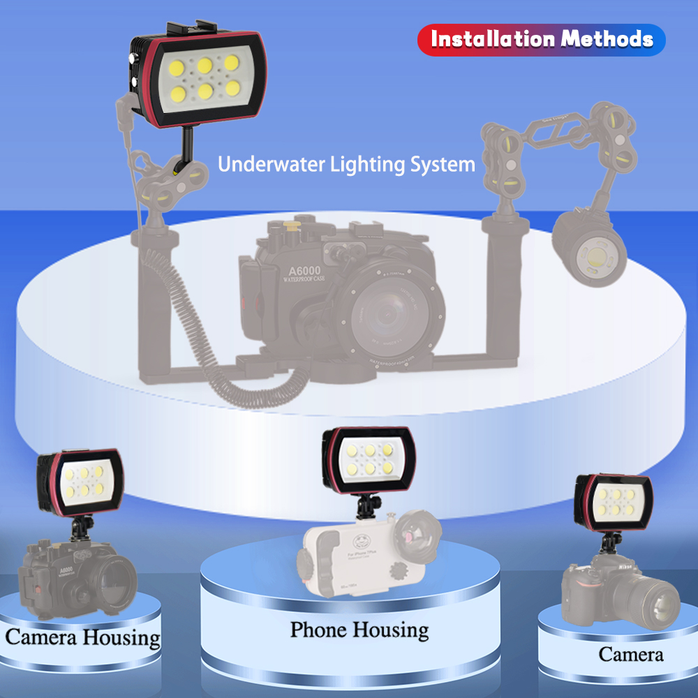 Seafrogs 40 メートル防水 LED ライト 600 - Photography Lighting Brands のレビューと価格