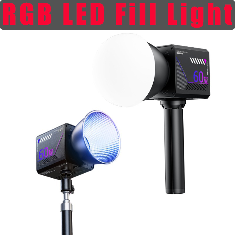 60W RGBビデオライト ポータブルLED撮影スタジオライ - Photography Lighting Meter のレビューと価格